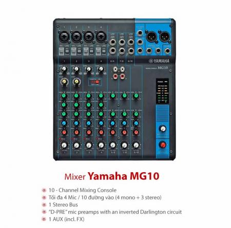 Bàn Mixer Yamaha MG10