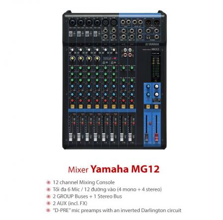 Bàn mixer Yamaha MG12