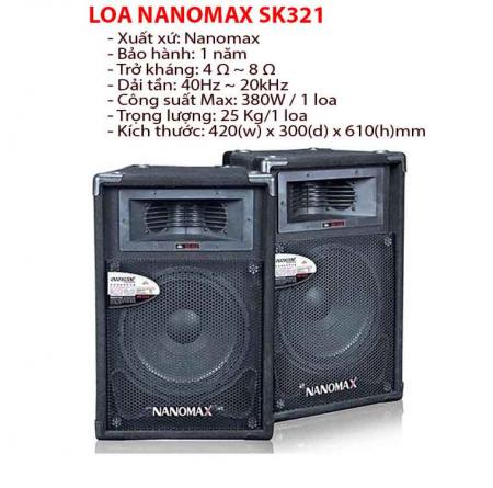 LOA HỘI TRƯỜNG NANOMAX SK321