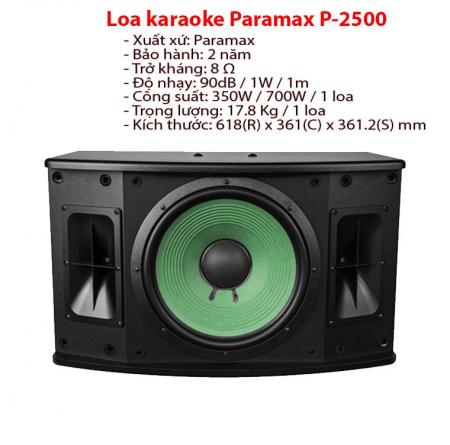 Loa karaoke paramax P-2500