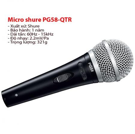 Micro karaoke Shure PG58 – QTR