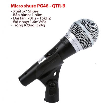 Micro shure PG48 – QTR – B