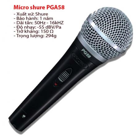 Micro shure PGA58