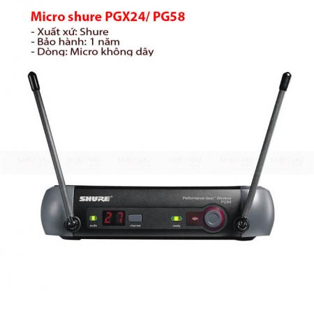 Micro shure PGX24A/PG58