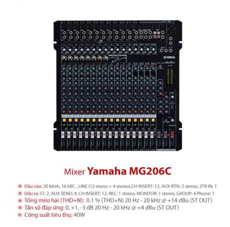 Mixer Yamaha MG206C USB