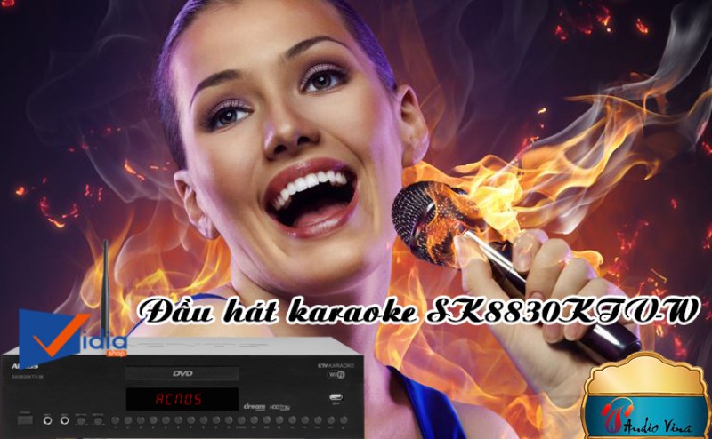 Đầu Hát Karaoke Hiện Đại Cho Dàn Hát Karaoke ACNOS SK8830KTV-W Đầu Hát Karaoke Hiện Đại Cho Dàn Hát Karaoke ACNOS SK8830KTV-W