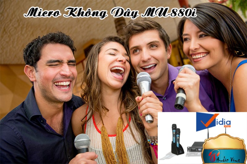 Micro Không Dây Loại Tốt MU-880i Tinh Tế Sang Trọng Chất Lượng Micro Không Dây Loại Tốt MU-880i Tinh Tế Sang Trọng Chất Lượng